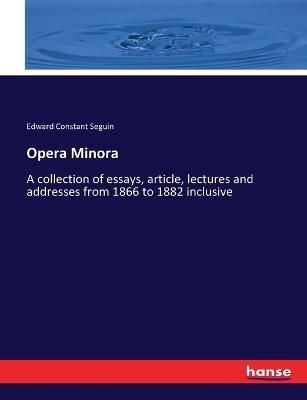 Opera Minora By Seguin 9783337219246 (Paperback)