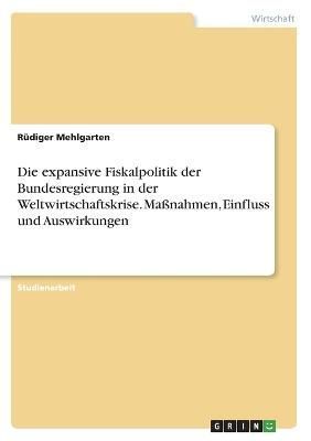 expansive Fiskalpolitik der Bundesregierung in der Weltwirtschaftskrise. Maßnahmen, Einfluss und Auswirkungen