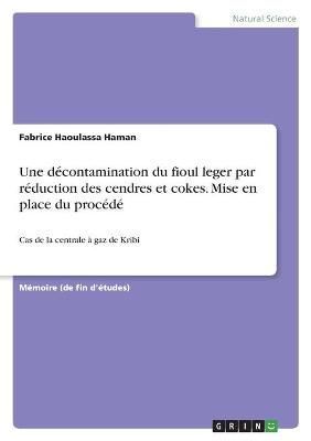 décontamination du fioul leger par réduction des cendres et cokes. Mise en place du procédé