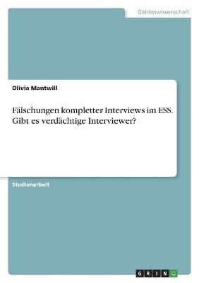 Fälschungen kompletter Interviews im ESS. Gibt es verdächtige Interviewer?