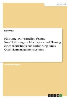 Führung von virtuellen Teams, Konfliktlösung am Arbeitsplatz und Planung eines Workshops zur Einführung eines Qualitätsmanagementsystems