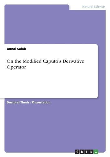 On the Modified Caputo's Derivative Operator By Salah 9783346764416