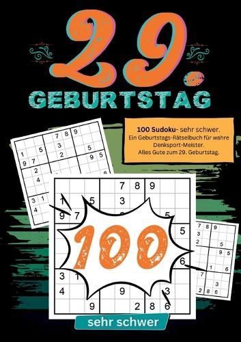 29. Geburtstag- Sudoku Geschenkbuch By Geburtstage Mit Sudoku