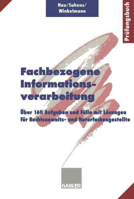Fachbezogene Informationsverarbeitung 9783409197502 (Paperback)