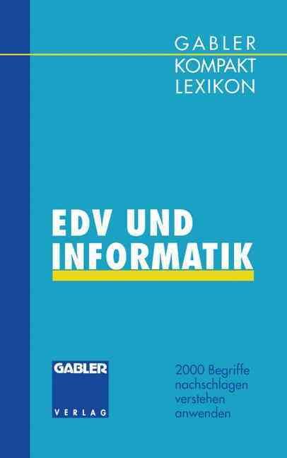 Gabler Kompakt Lexikon EDV undInformatik By Manfred Braun (Paperback)