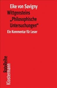 Wittgensteins 'Philosophische Untersuchungen' By Eike Von Savigny