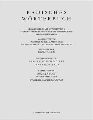 Badisches Worterbuch, Band IV, N-Sch By Streck, Tobias 9783486591965