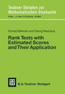 Rank Tests With Estimated Scores and Their Application 9783519027287