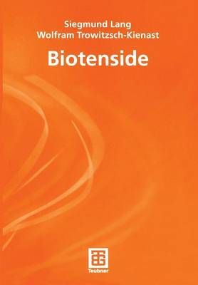 Biotenside By Siegmund Lang, Wolfram Trowitzsch-Kienast 9783519036159