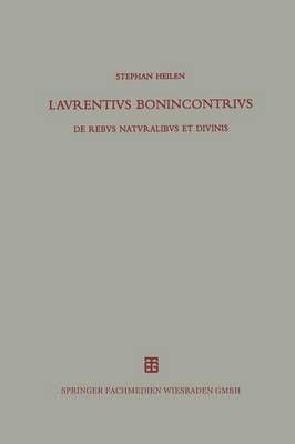 Lavrentivs Bonincontrivs Miniatensis 9783519076780 (Paperback)