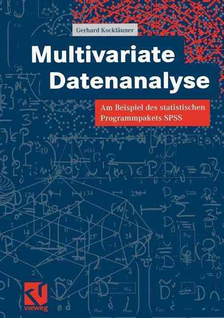 Multivariate Datenanalyse By Gerhard Kockläuner 9783528031657