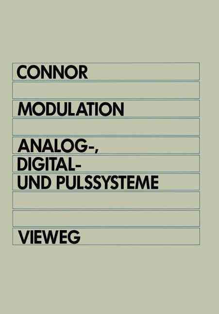 Modulation By FrankR. Connor 9783528043759 (Paperback)