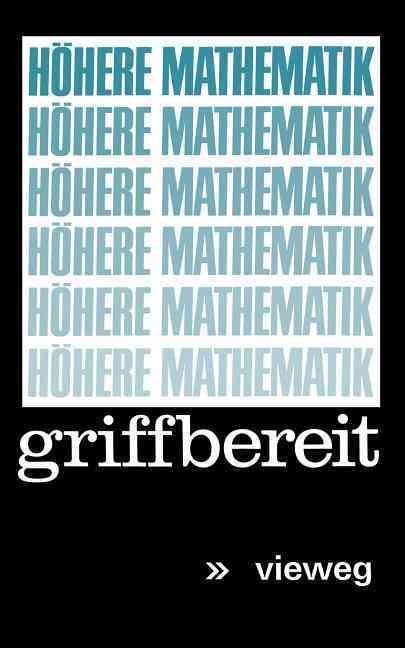 Höhere Mathematik Griffbereit By Mark Ja. Vygodskij 9783528083090
