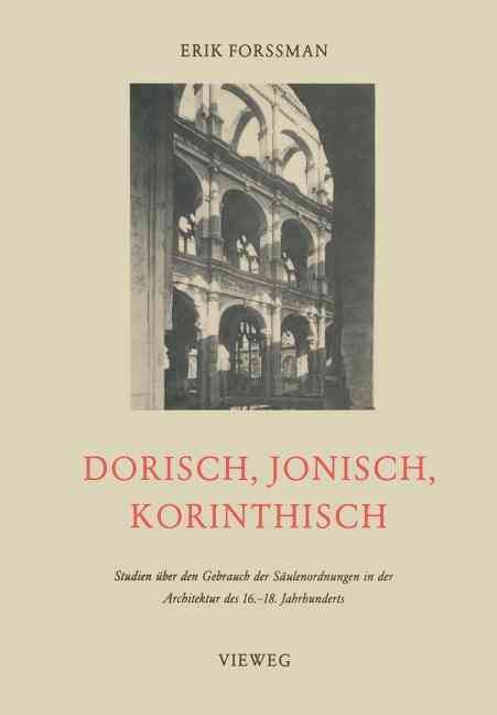 Dorisch, Jonisch, Korinthisch By Erik Forssman 9783528086992