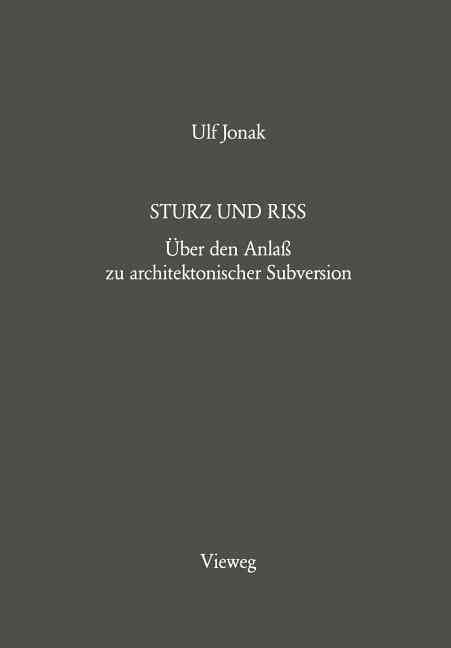 Sturz Und Riss By Ulf Jonak 9783528087289 (Paperback)