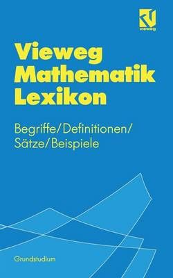 Vieweg Mathematik Lexikon By Otto Kerner (editor) 9783528163082