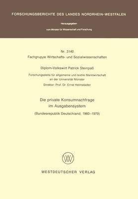 Die Private Konsumnachfrage Im Ausgabensystem Fachgruppe Wirtschafts- Und Sozialwissenschaften