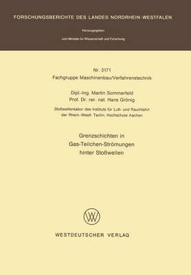 Grenzschichten in Gas-Teilchen-Strömungen Hinter Stowellen. Fachgruppe Maschinenbau/Verfahrenstechnik