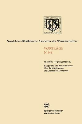 Komplexit?t und Berechenbarkeit By Ho?feld 9783531084480 (Paperback)