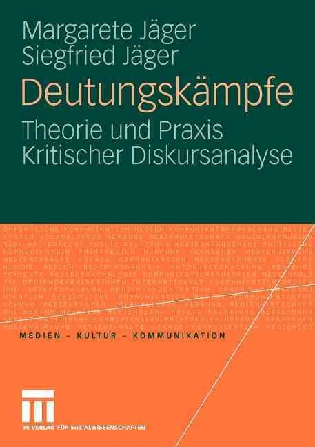Deutungskämpfe By Margarete Jäger, Siegfried Jäger 9783531150727