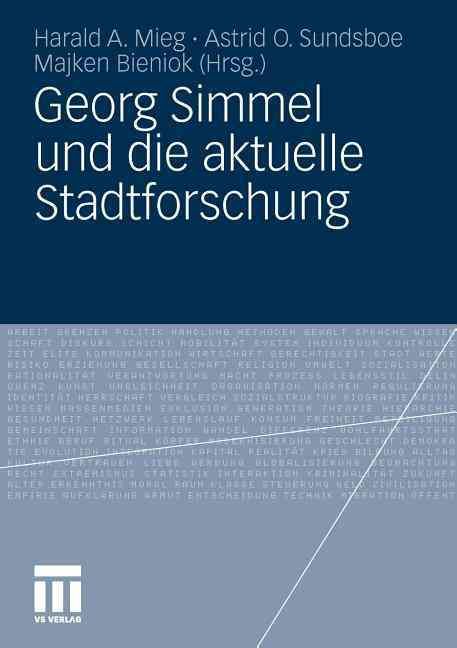 Georg Simmel Und Die Aktuelle Stadtforschung 9783531170343 (Paperback)