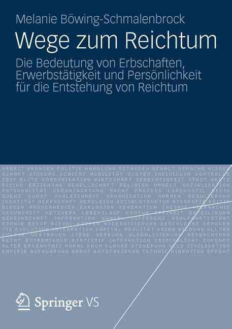 Wege Zum Reichtum By Melanie Böwing-Schmalenbrock 9783531195278