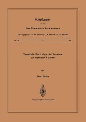 Theoretische Beschreibungen Des Verhaltens Der Nächtlichen F ? Schicht