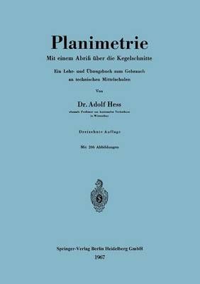 Planimetrie By Adolf Hess 9783540038740 (Paperback)
