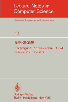Fachtagung Prozessrechner 1974 9783540067863 (Paperback)