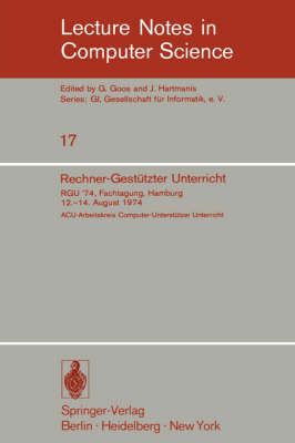 Rechner-Gestützter Unterricht 9783540069072 (Paperback)