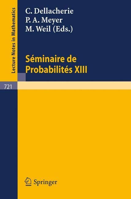 Séminaire De Probabilités XIII Séminaire De Probabilités