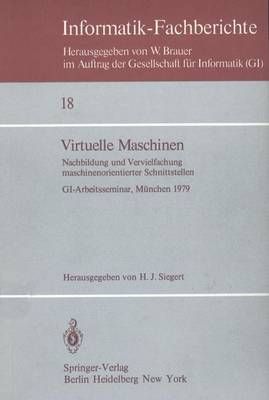 Virtuelle Maschinen By H.J. Siegert (editor) 9783540096184 (Paperback)