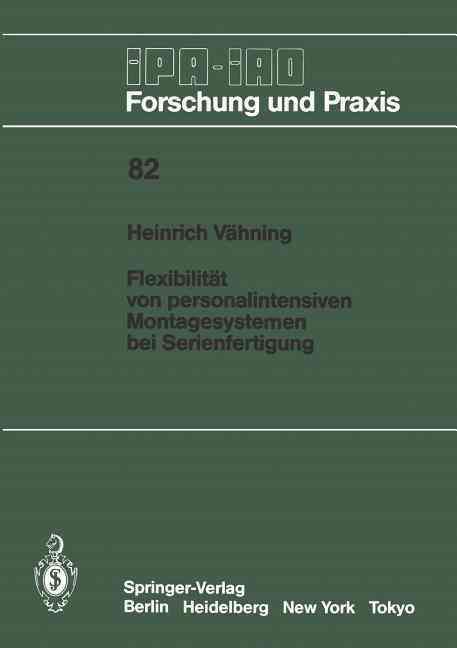 Flexibilität Von Personalintensiven Montagesystemen Bei Serienfertigung