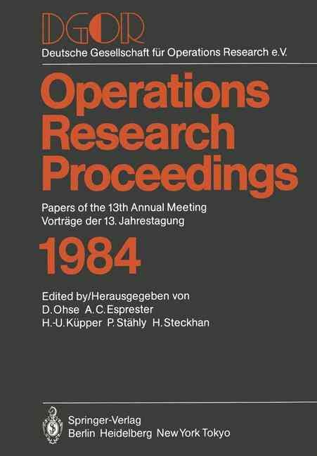 DGOR 9783540153740 (Paperback)
