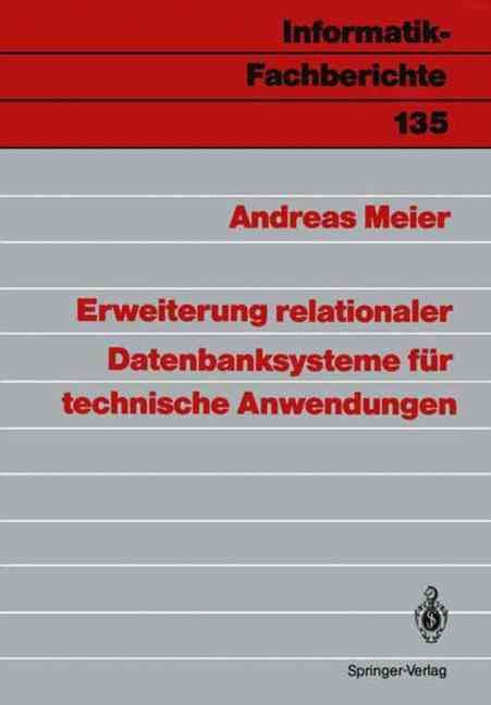 Erweiterung Relationaler Datenbanksysteme Für Technische Anwendungen