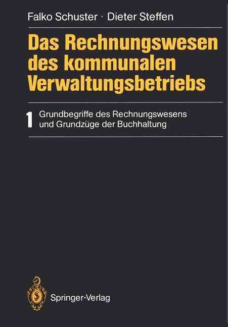 Das Rechnungswesen Des Kommunalen Verwaltungsbetriebs 9783540178804