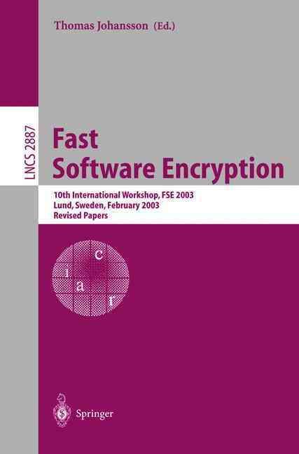 Fast Software Encryption By FSE (Workshop), Thomas Johansson