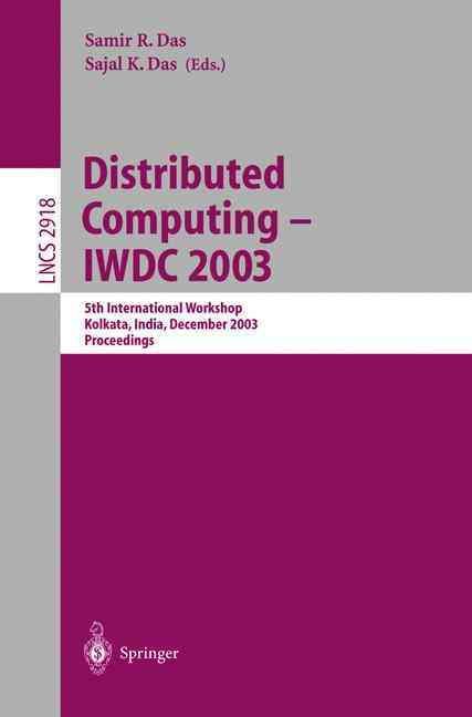 Distributed Computing By IWDC (Workshop), Sajal K. Das, Samir R. Das