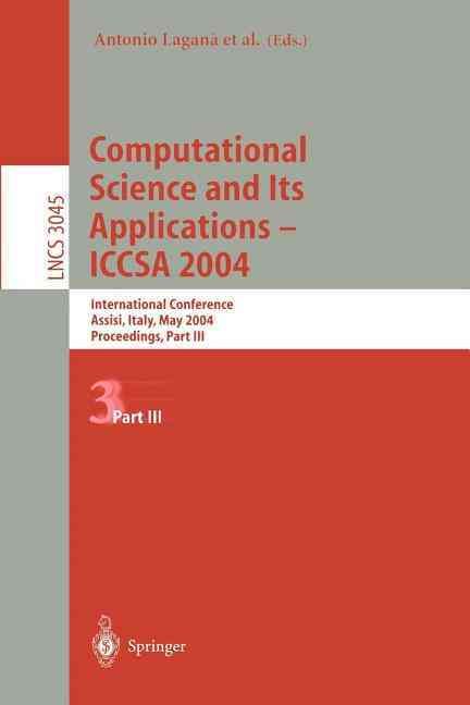 Computational Science and Its Applications - ICCSA 2004 9783540220572