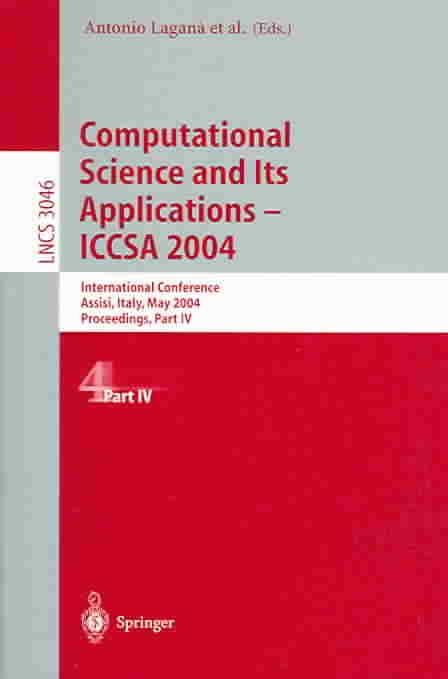 Computational Science and Its Applications - ICCSA 2004 9783540220602