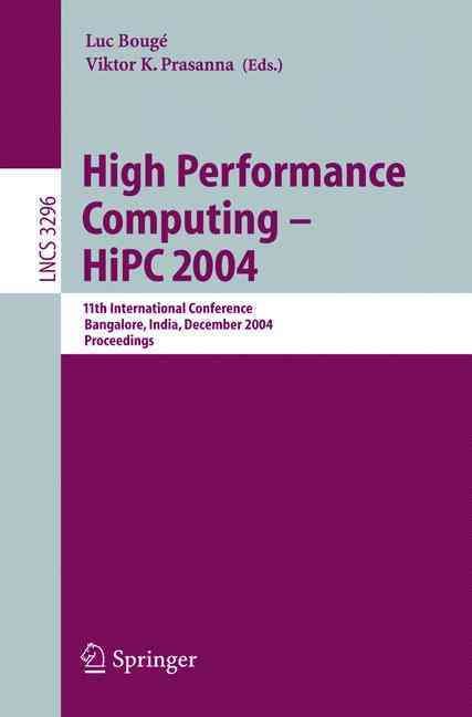 High Performance Computing - HIPC 9783540241294 (Paperback)