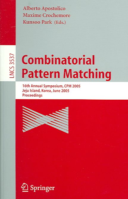 Combinatorial Pattern Matching Theoretical Computer Science and General Issues
