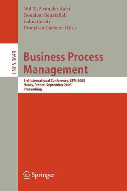 Business Process Management Information Systems and Applications, Incl. Internet/Web, and HCI