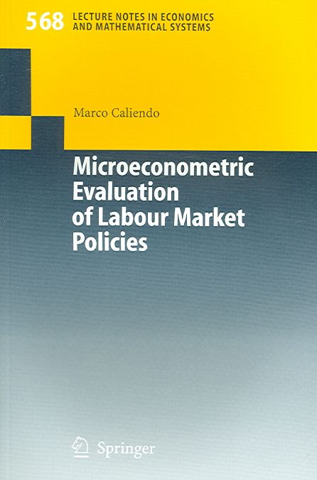 Microeconometric Evaluation of Labour Market Policies 9783540287070