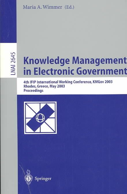 Knowledge Management in Electronic Government 9783540401452