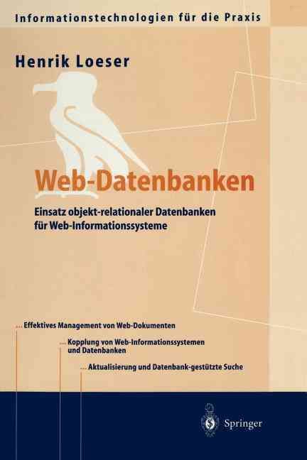 Web-Datenbanken By Henrik Loeser 9783540419327 (Paperback)