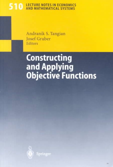 Constructing and Applying Objective Functions 9783540426691