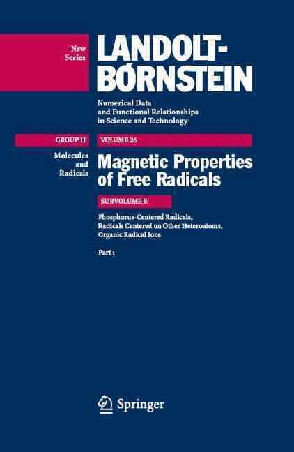 Part 1. Molecules and Radicals 9783540432746 (Hardback)