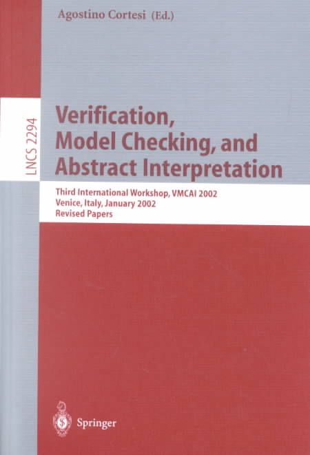 Verification, Model Checking and Abstract Interpretation 9783540436317