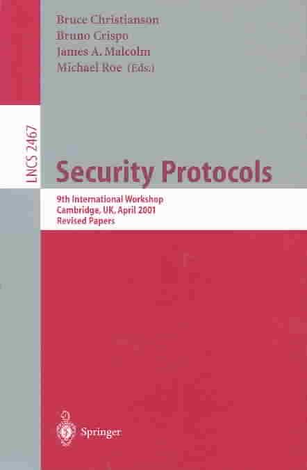 Security Protocols 9783540442639 (Paperback)